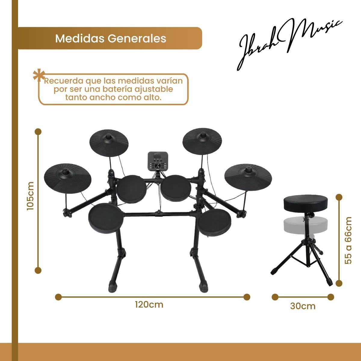 Bateria Electronica Profesional MIDI Ibrah Music-2