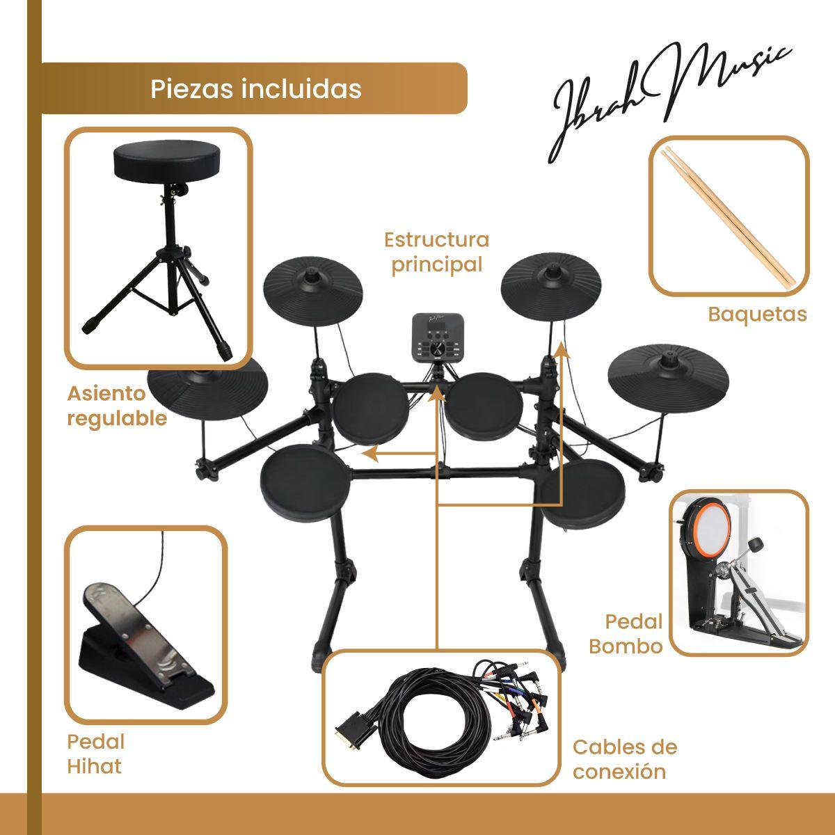 Bateria Electronica Profesional MIDI Ibrah Music-6