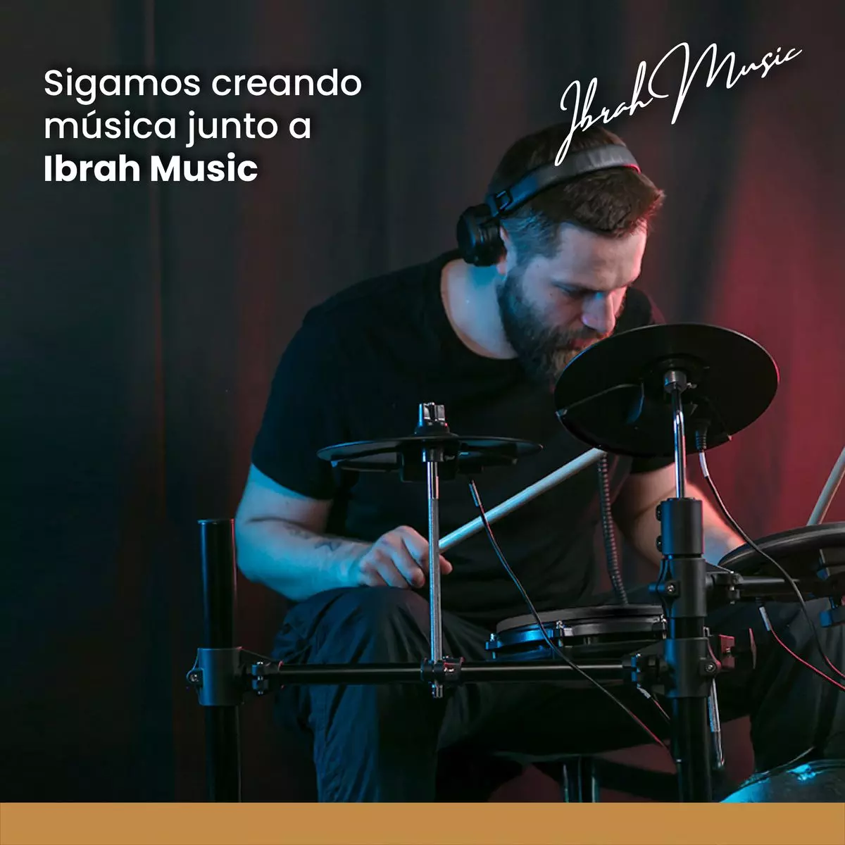 Bateria Electronica Profesional MIDI Ibrah Music-8