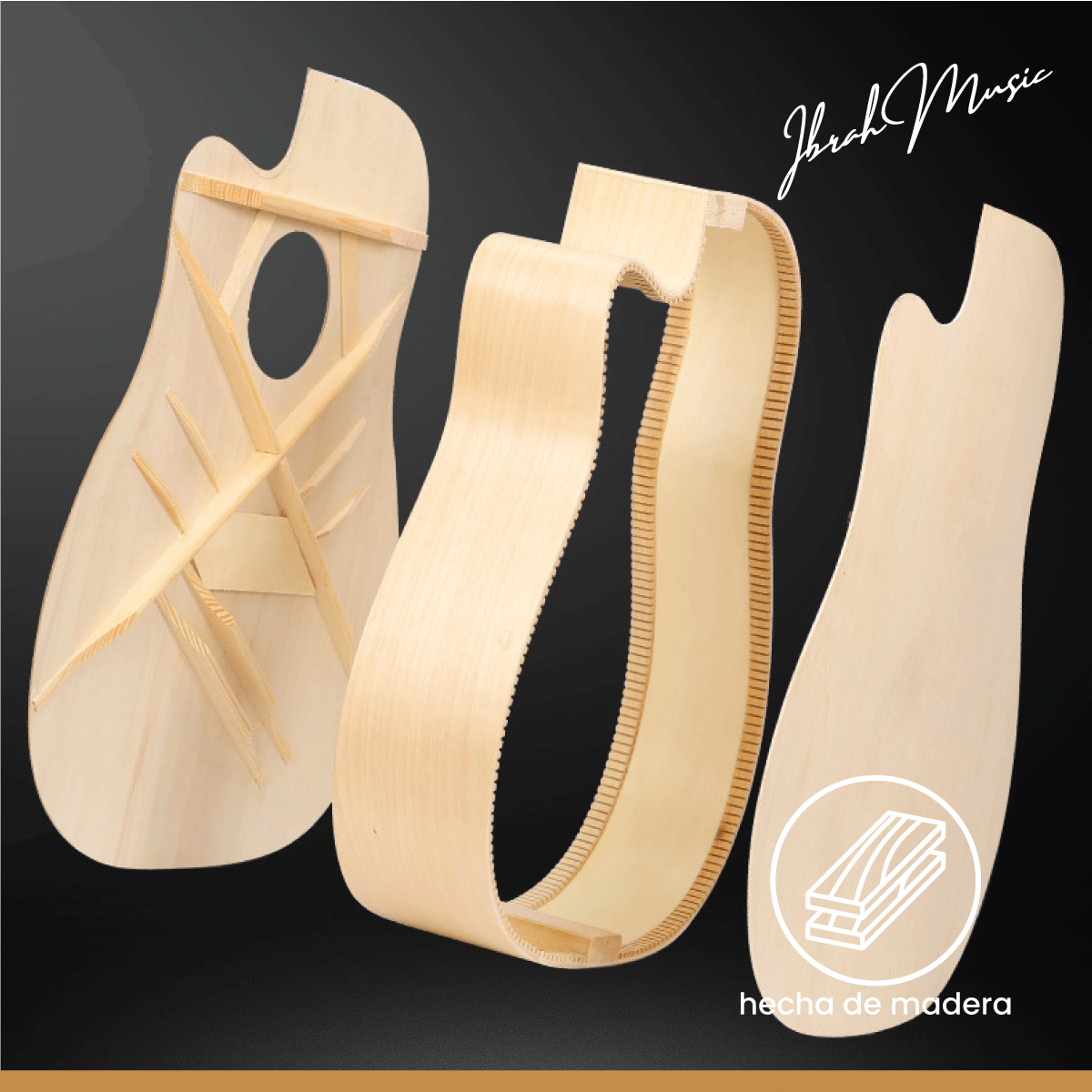 Guitarra Acústica Clásica Ibrah 39 Pulgadas Colores + Funda-5