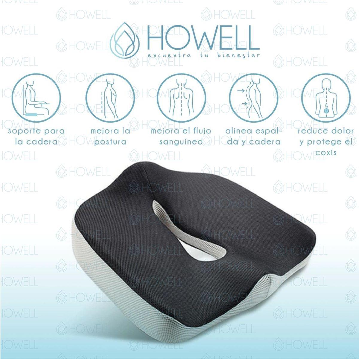 Cojín Ortopédico de Asiento Lumbar Howell Antideslizante-3