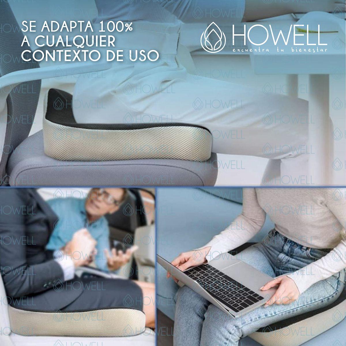 Cojín Ortopédico de Asiento Lumbar Howell Antideslizante-8