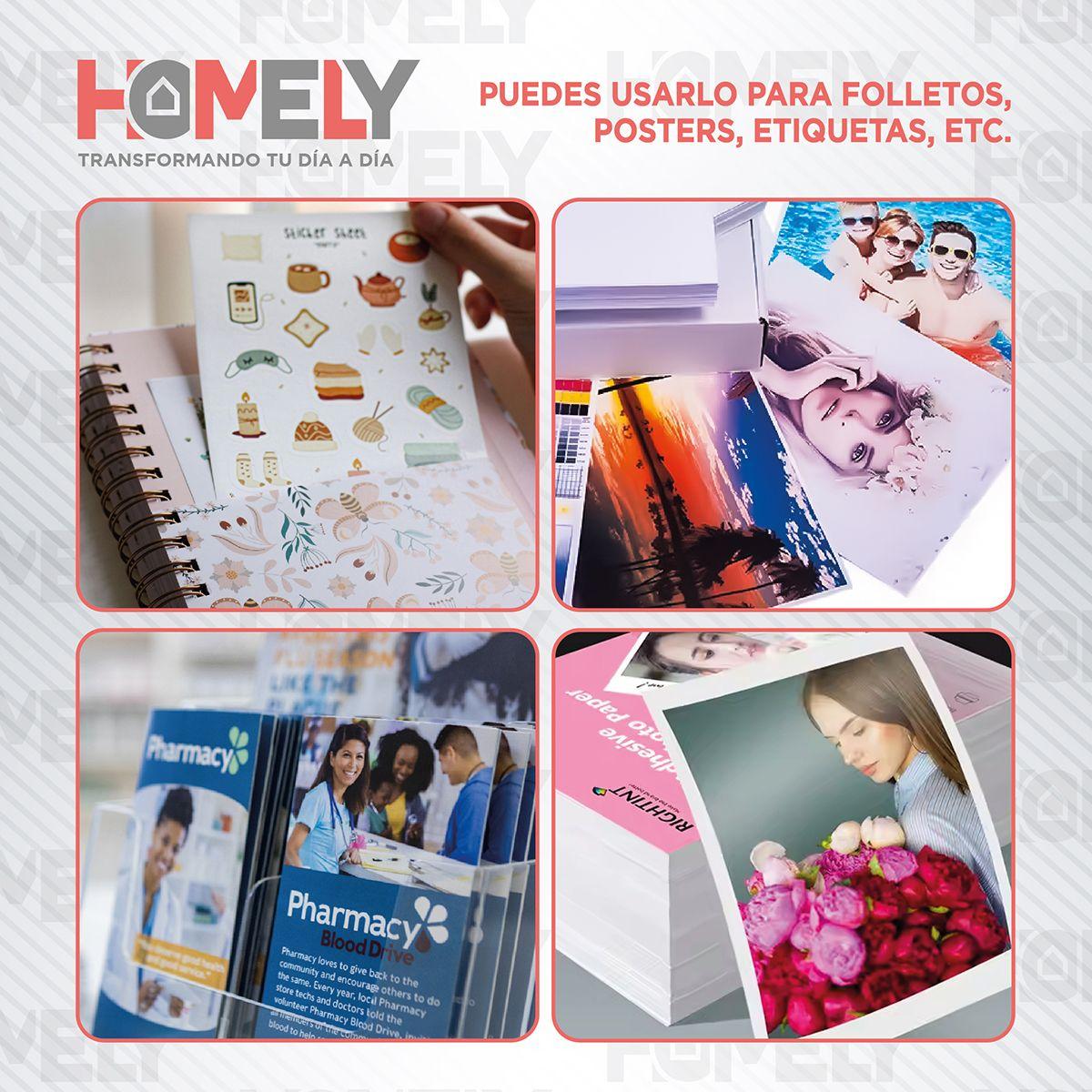 Papel Fotografico A4 Doble Faz Camara Foto Homely 50 Unidad-6