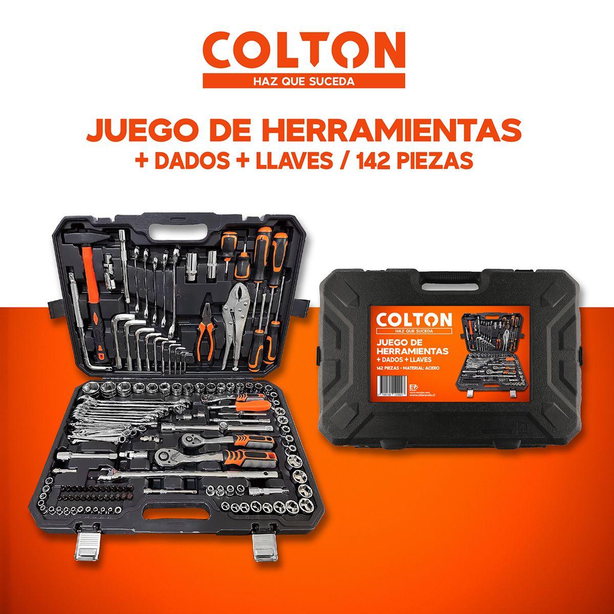 Set 142 Herramientas Manuales Combinadas Mecánicas Dados-6