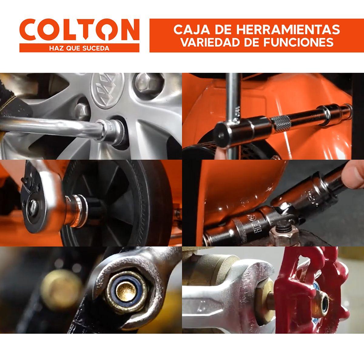 Set 142 Herramientas Manuales Combinadas Mecánicas Dados-7