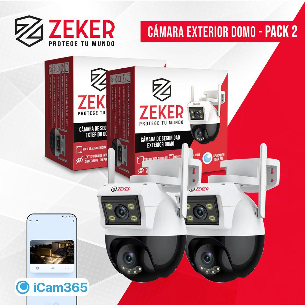 Camara de Seguridad Domo Zeker 4MP 5G Wifi Impermeable X2-9