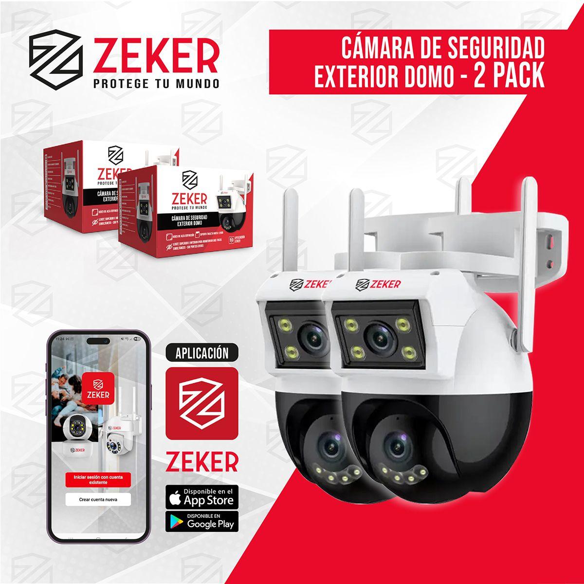 Camara de Seguridad Domo Zeker 4MP 5G Wifi Impermeable X2-9