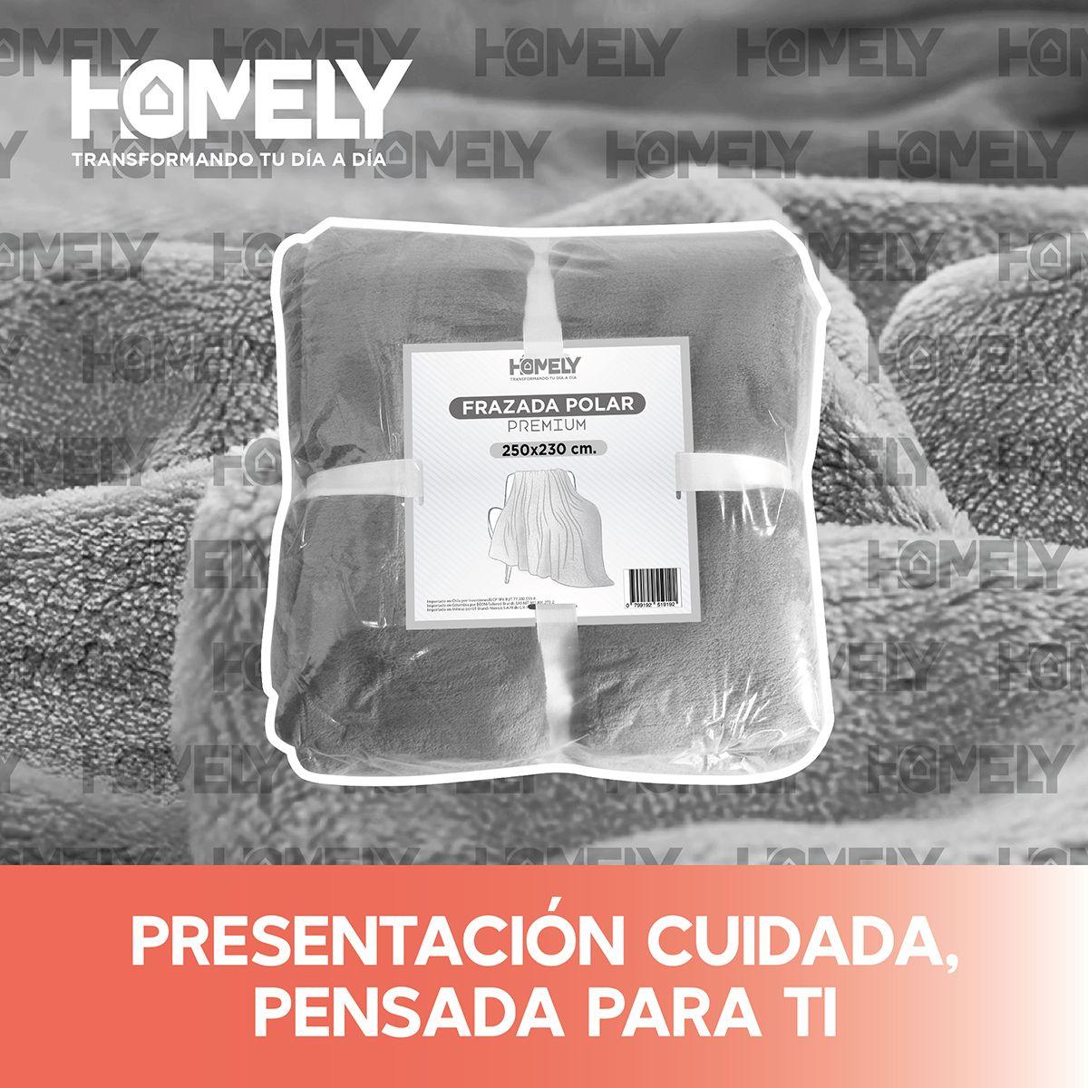 Frazada Polar Termica King 300GSM Homely Manta 250x230cm-3