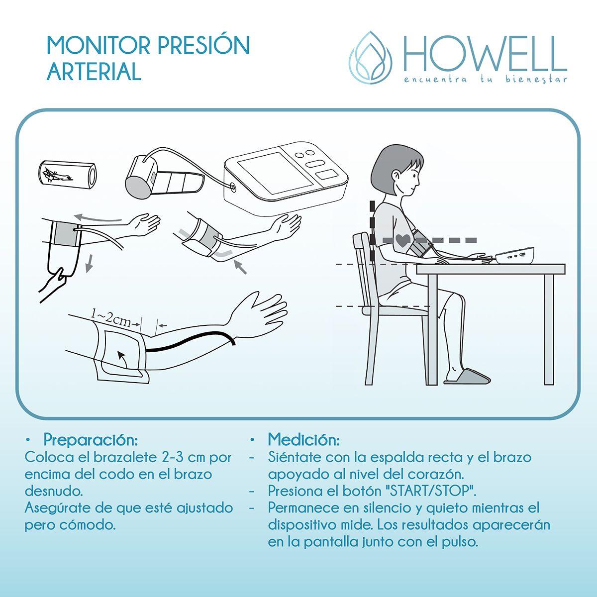 Tensiómetro V2 Toma Presión Digital Pro Howell Usb Bateria-3
