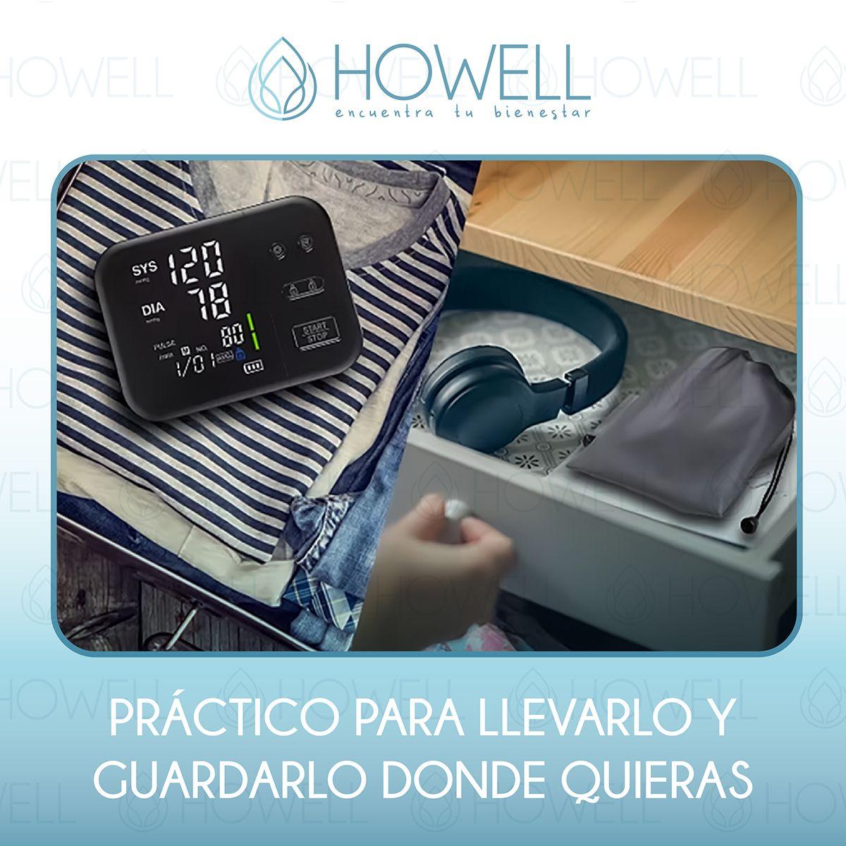 Tensiómetro V2 Toma Presión Digital Pro Howell Usb Bateria-8