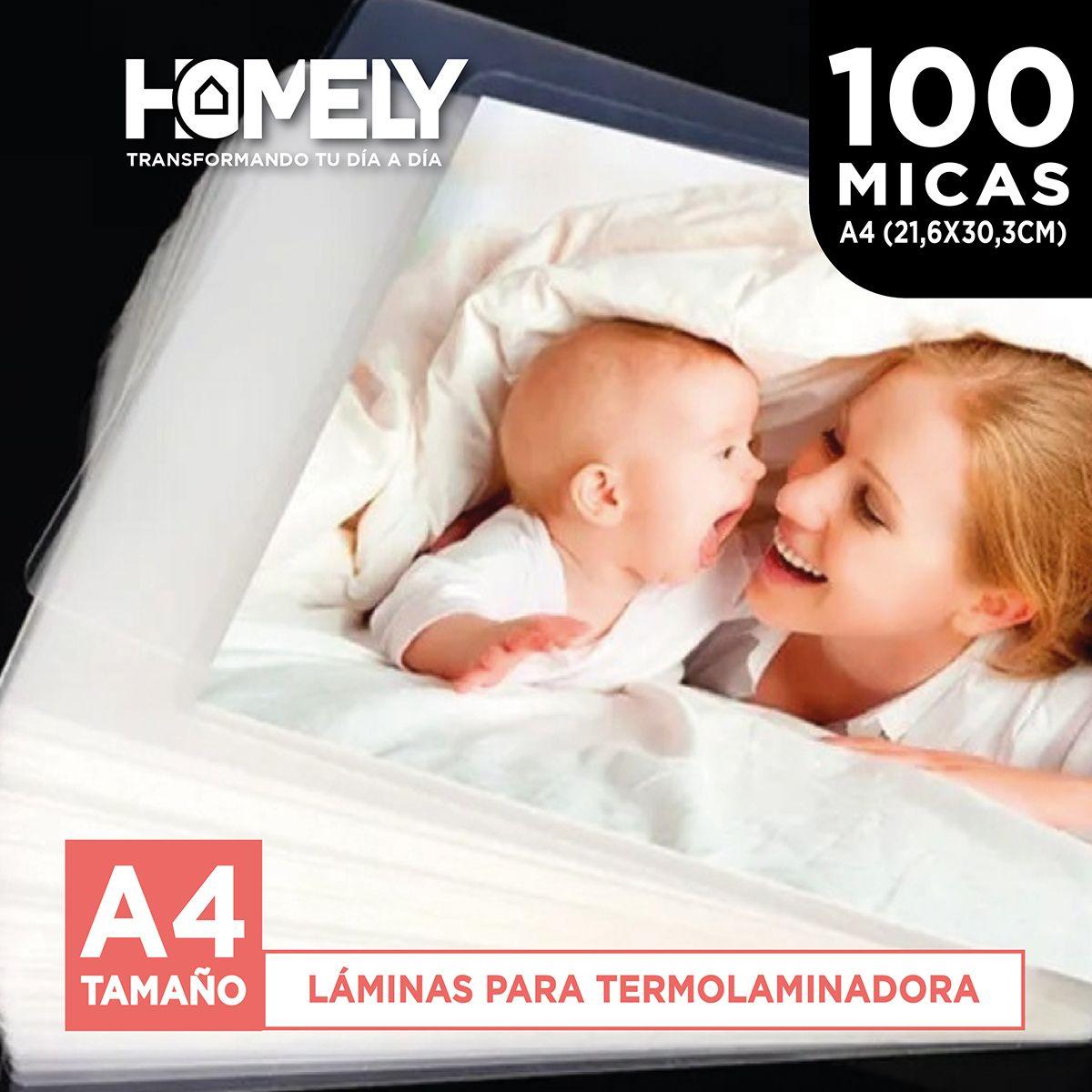 Láminas Termolaminadora A4 100 Micas Plastificadoras 22x30-7