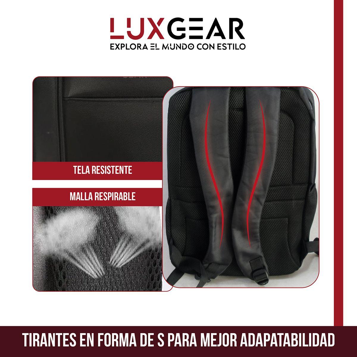 Mochila Escolar Notebook Niños Infantil Luxgear Bolso 40L-4