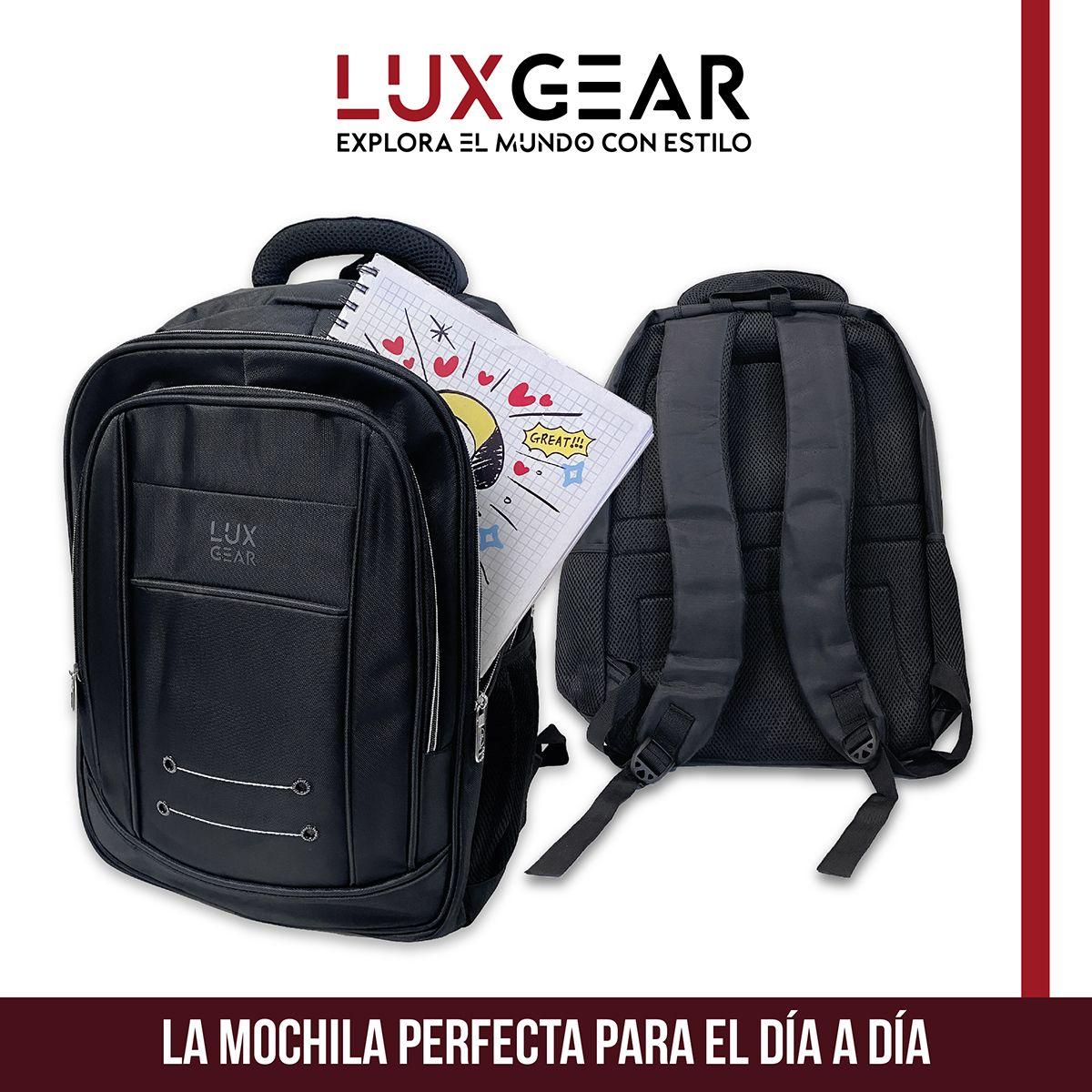 Mochila Escolar Notebook Niños Infantil Luxgear Bolso 40L-3