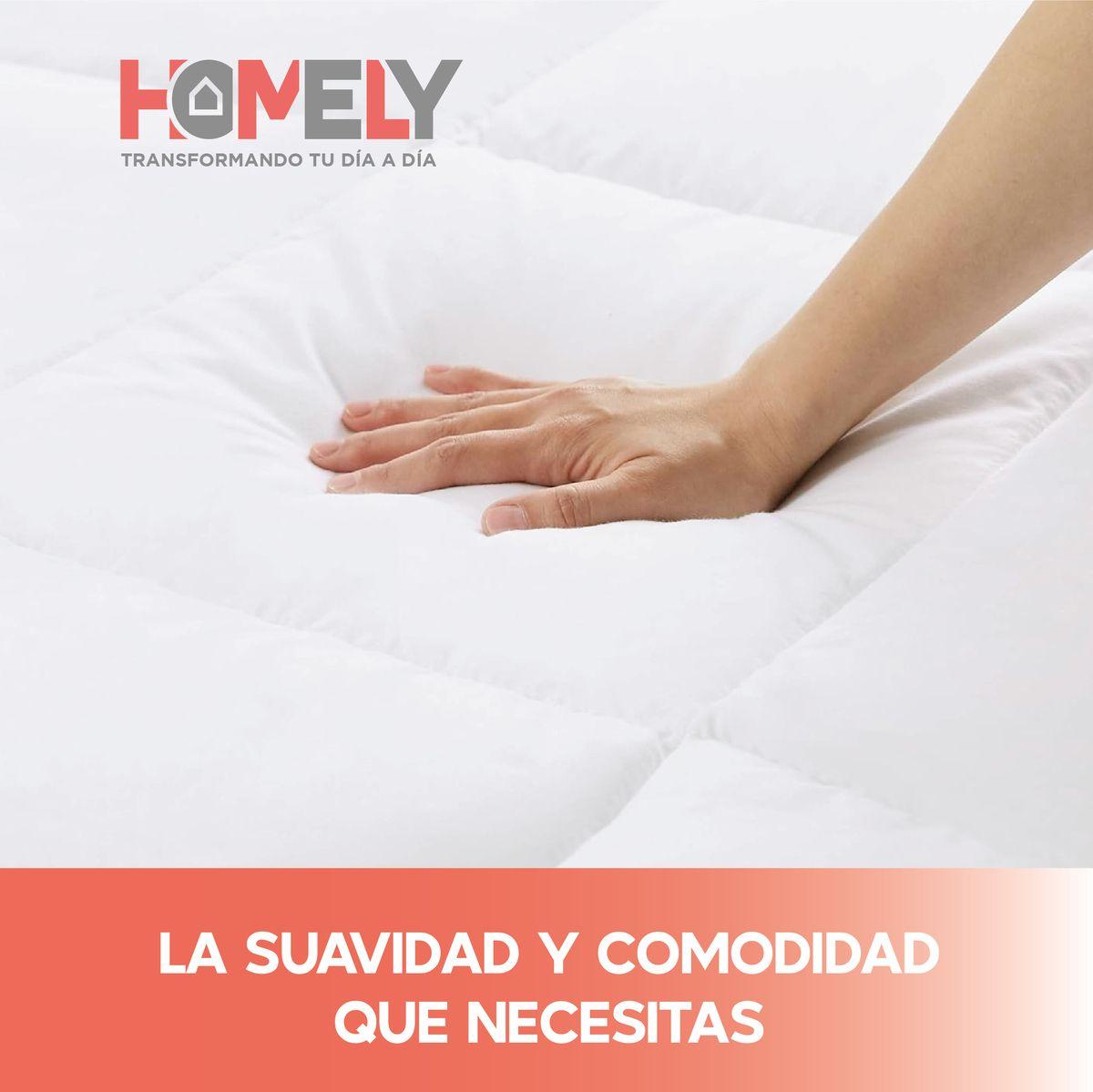 Cubrecama Cobertor 1.5 Plazas 90% Pluma Pecho Ganso Homely-5