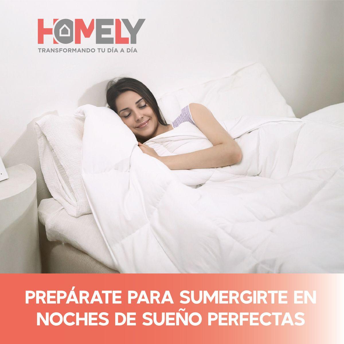 Cubrecama Cobertor 1.5 Plazas 90% Pluma Pecho Ganso Homely-6