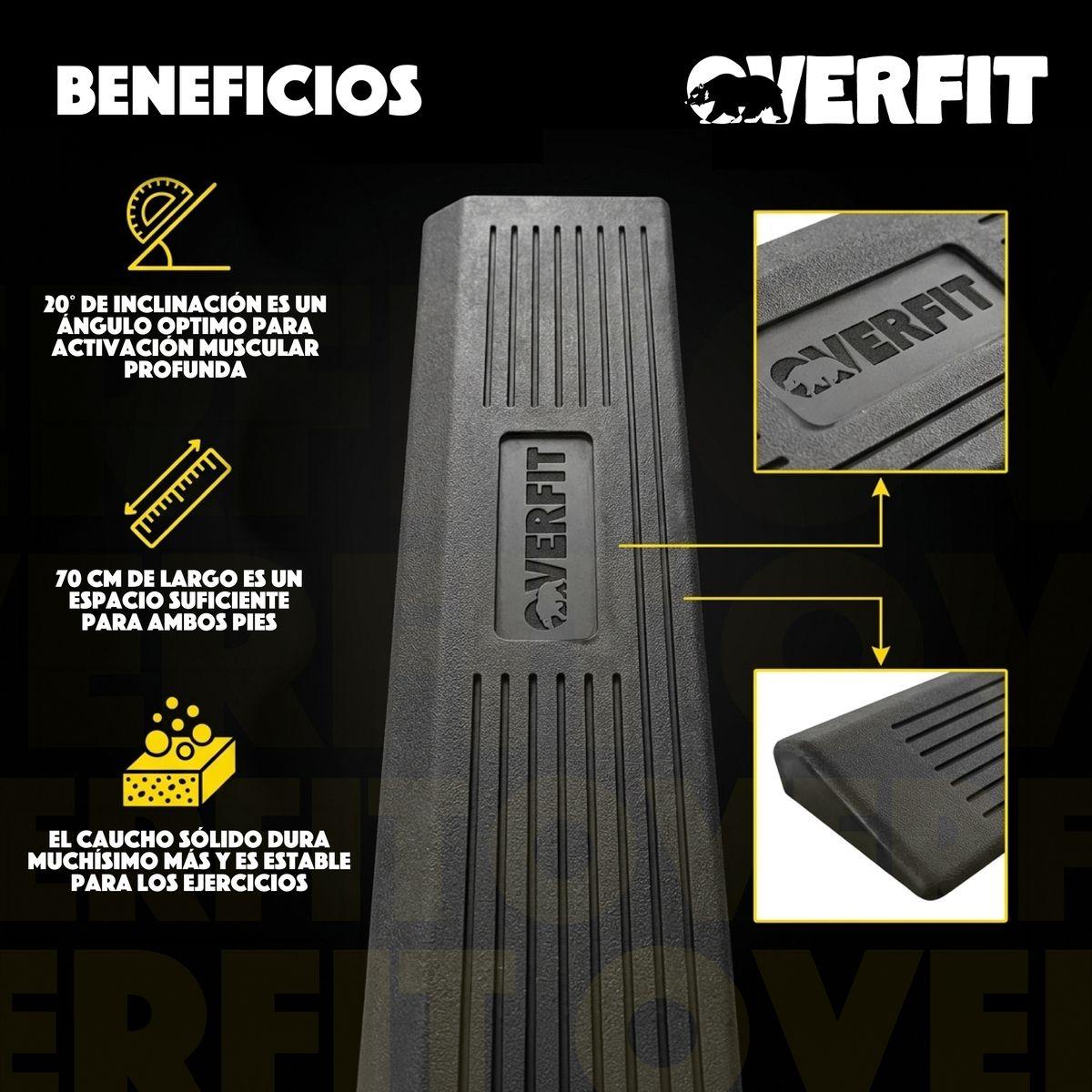 Cuna de Goma para Sentadillas Plataforma Inclinada 20 Grados-4