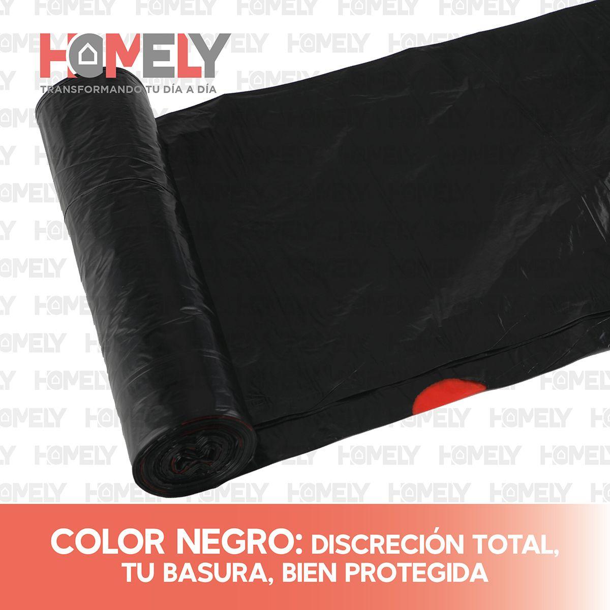 Bolsas Basura 75x90cm Con Cordon 20U Homely 100L Resistente-6