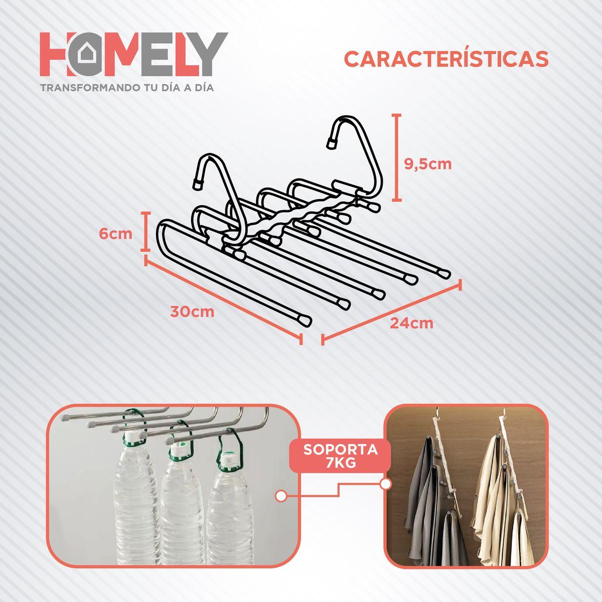 Colgador de Pantalon 5 en 1 Homely Antideslizante Resistente-1