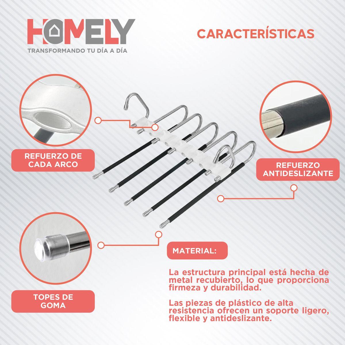 Colgador de Pantalon 5 en 1 Homely Antideslizante Resistente-2