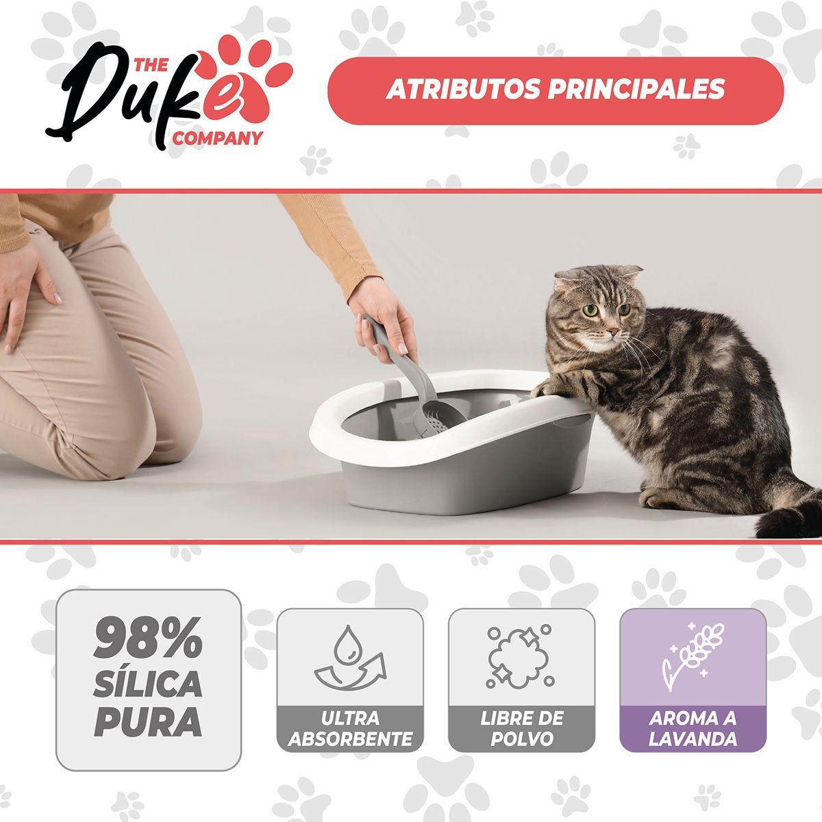 Arena Sanitaria Para Gatos Cristales De Silice Sin Polvo Aroma Lavanda 3 2 Kg Duke Control De Olores-2
