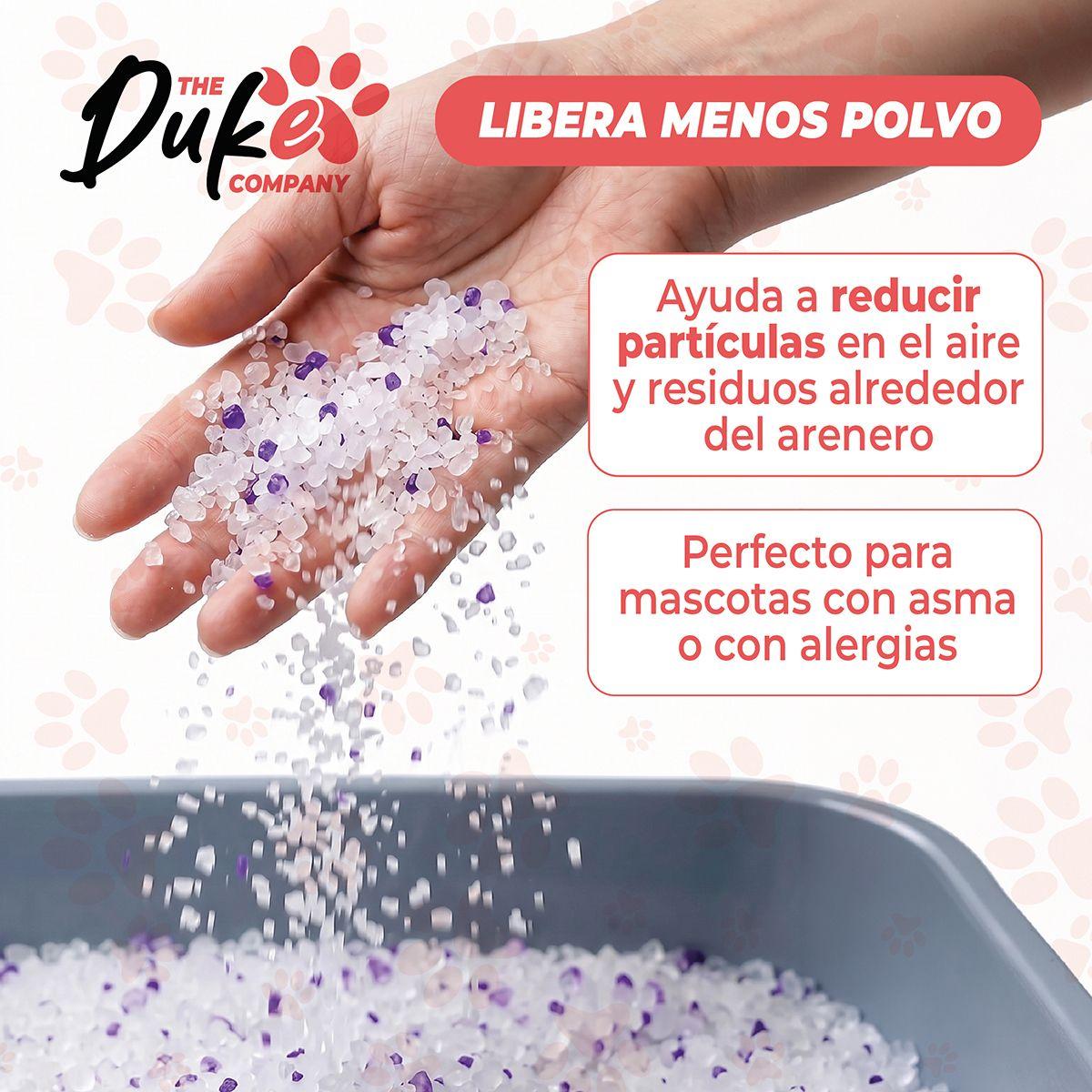 Arena Sanitaria Para Gatos Cristales De Silice Sin Polvo Aroma Lavanda 3 2 Kg Duke Control De Olores-3