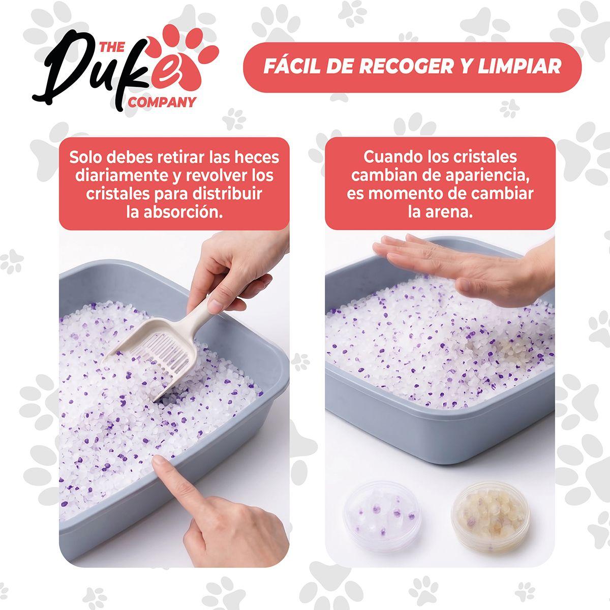 Arena Sanitaria Para Gatos Cristales De Silice Sin Polvo Aroma Lavanda 3 2 Kg Duke Control De Olores-6