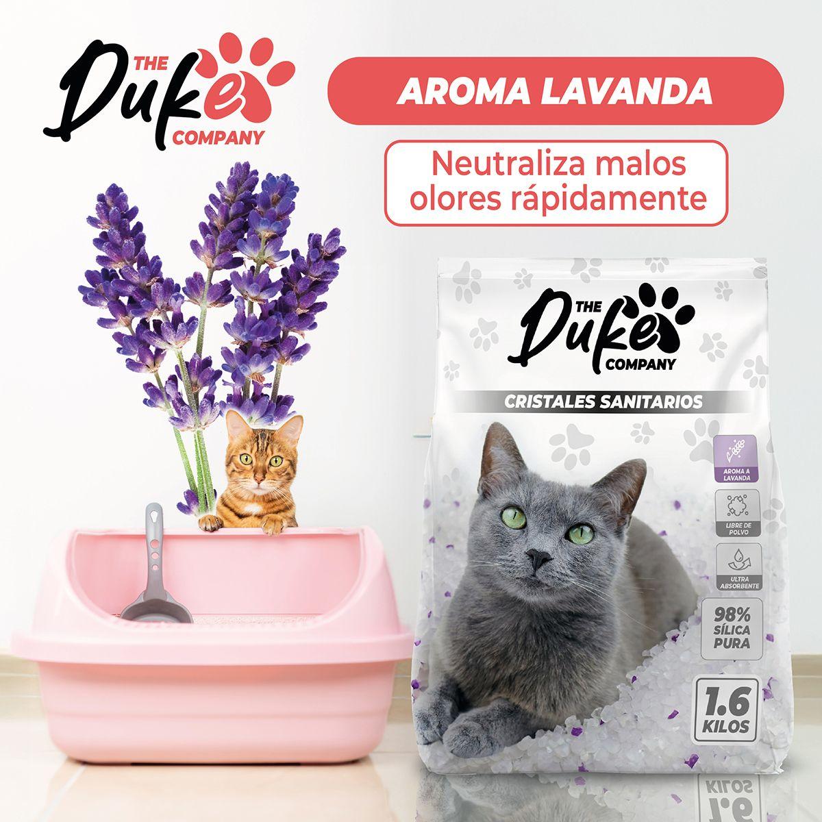 Arena Sanitaria Para Gatos Cristales De Silice Sin Polvo Aroma Lavanda 3 2 Kg Duke Control De Olores-7