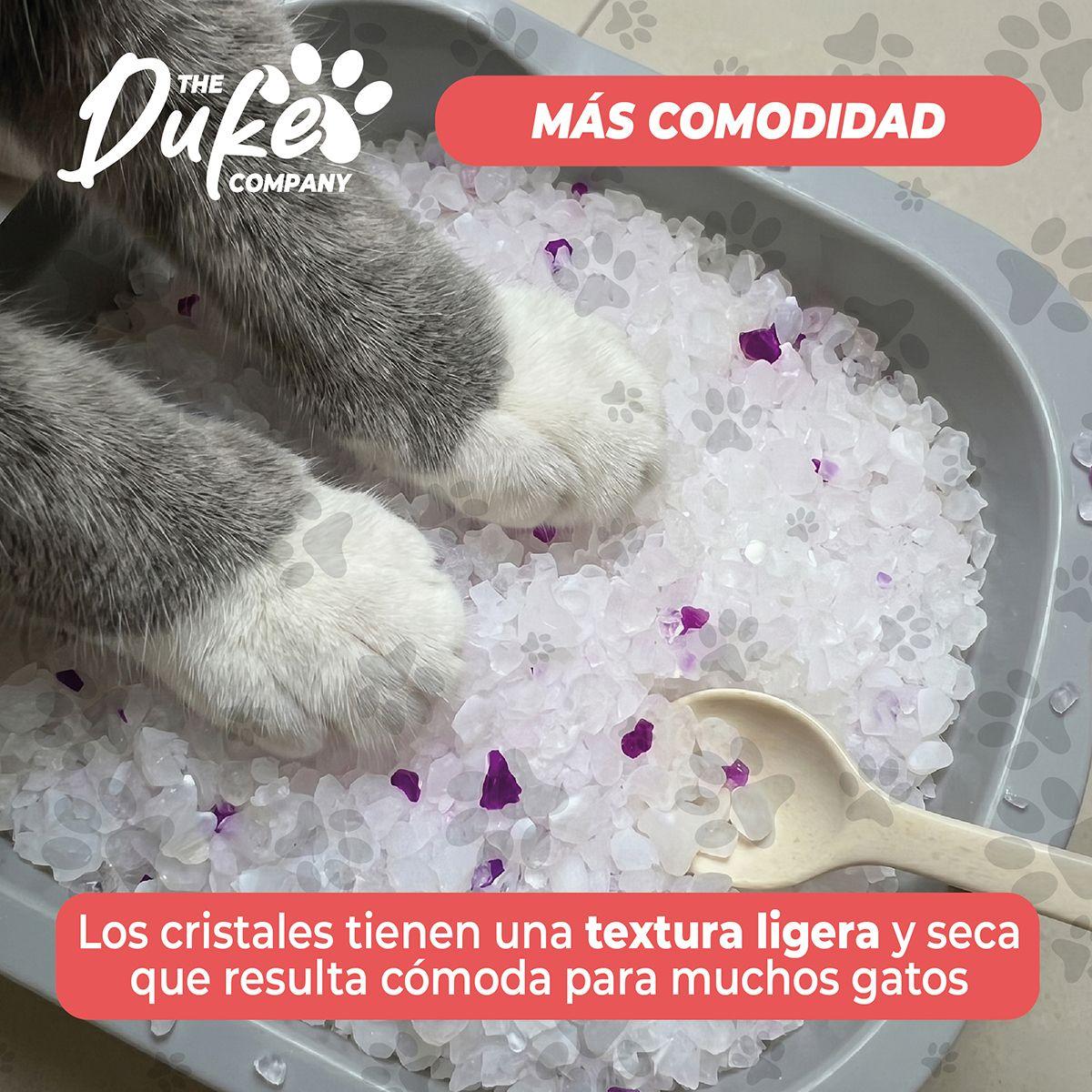 Arena Sanitaria Para Gatos Cristales De Silice Sin Polvo Aroma Lavanda 3 2 Kg Duke Control De Olores-8