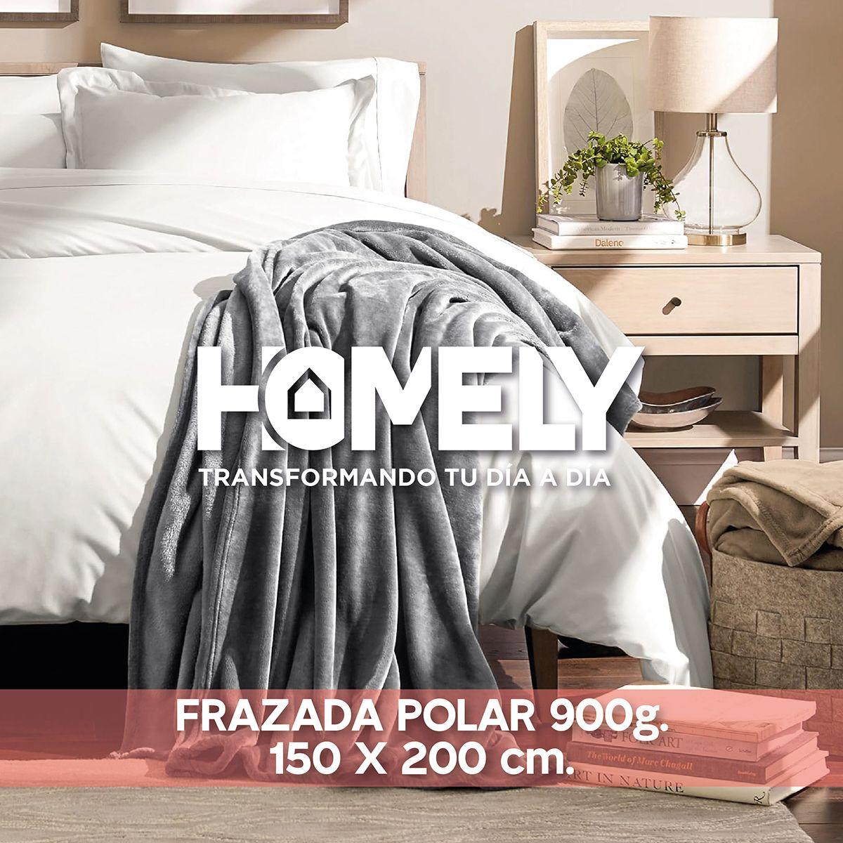 Frazada Polar Termica 2 Plazas Homely Manta 150x200cm Azul-9