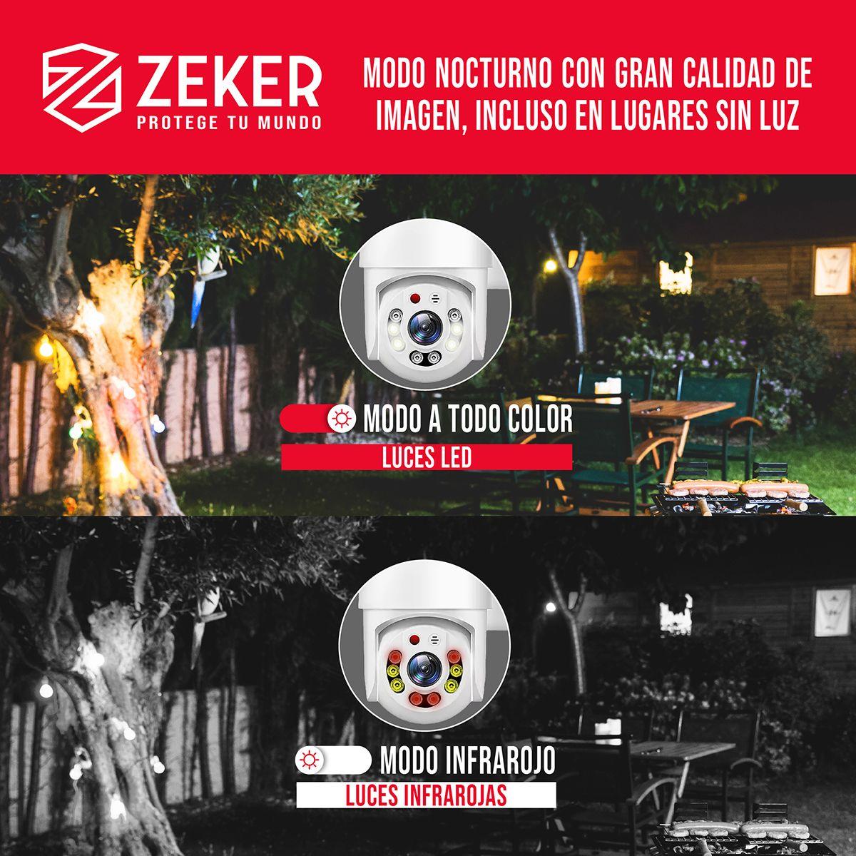 Pack x3 Cámara de Seguridad Wifi Impermeable Zeker 2MP 5G-5