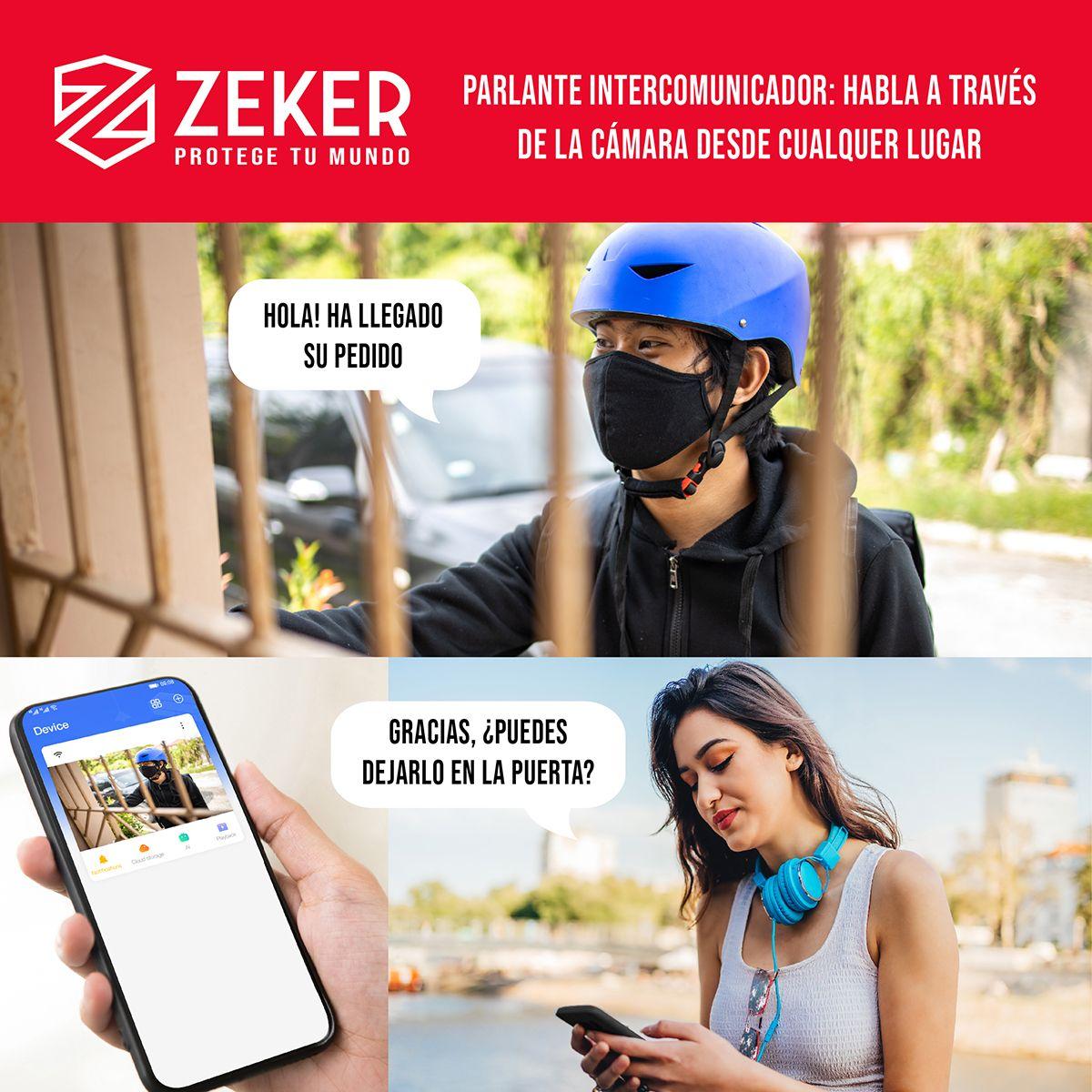 Pack x3 Cámara de Seguridad Wifi Impermeable Zeker 2MP 5G-7