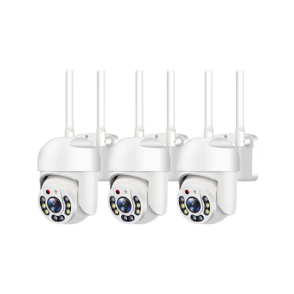 Pack x3 Cámara de Seguridad Wifi Impermeable Zeker 2MP 5G-9