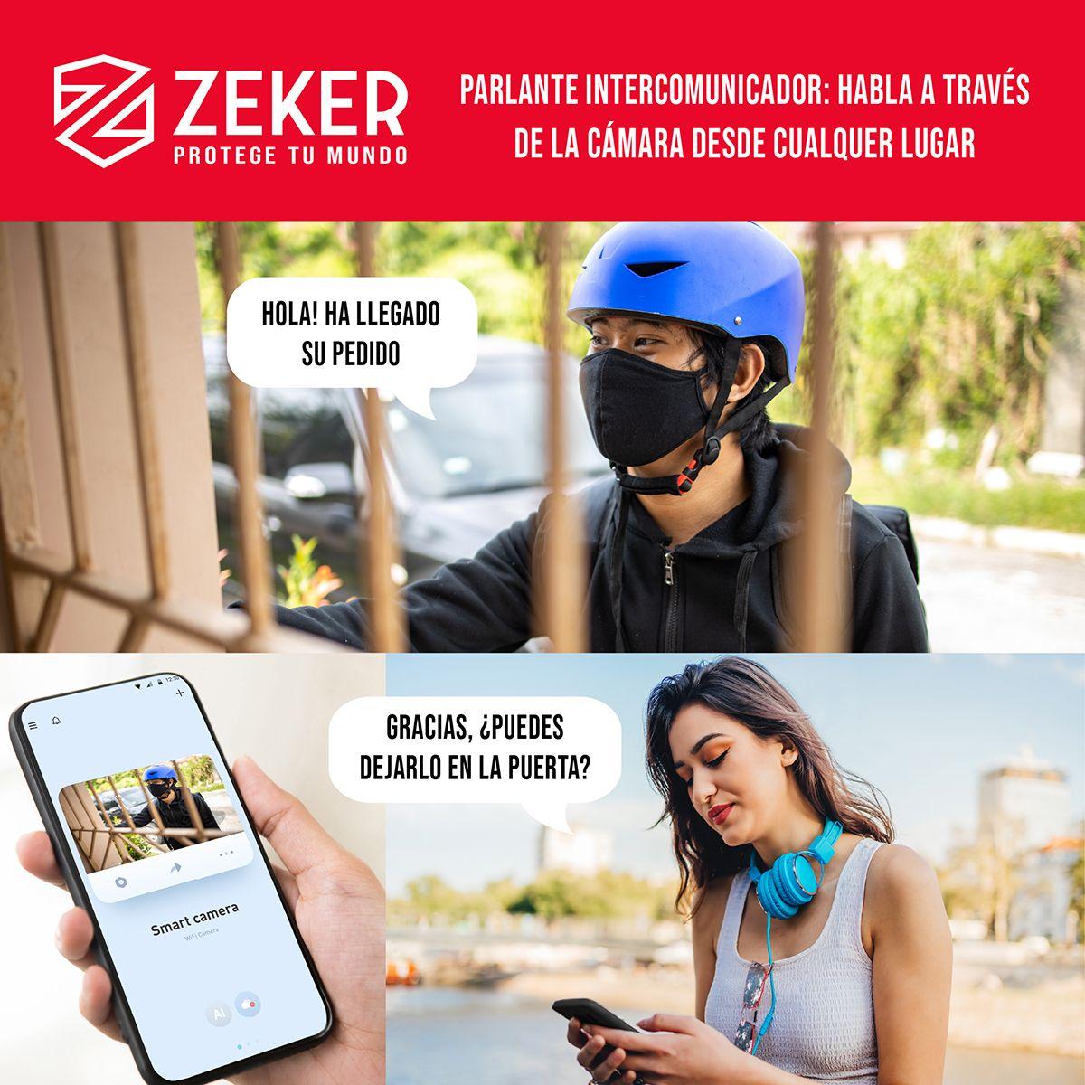 Pack x3 Cámara de Seguridad Wifi Impermeable Zeker 2MP 5G-9