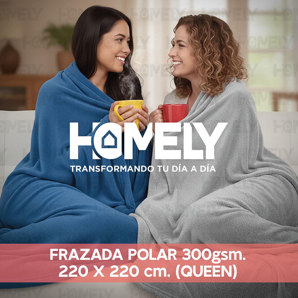 Frazada Polar Termica Queen Homely Manta 220x220cm 300gsm-8