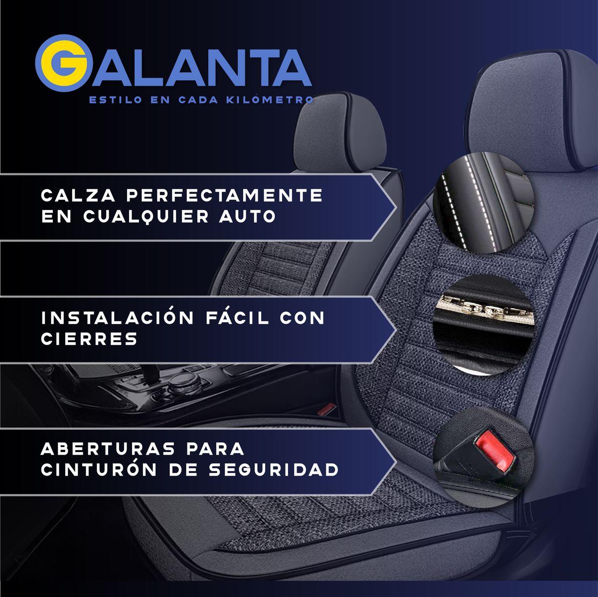 Funda Cubre Asiento Lino PU Galanta Set 5 Asientos Luxury-5