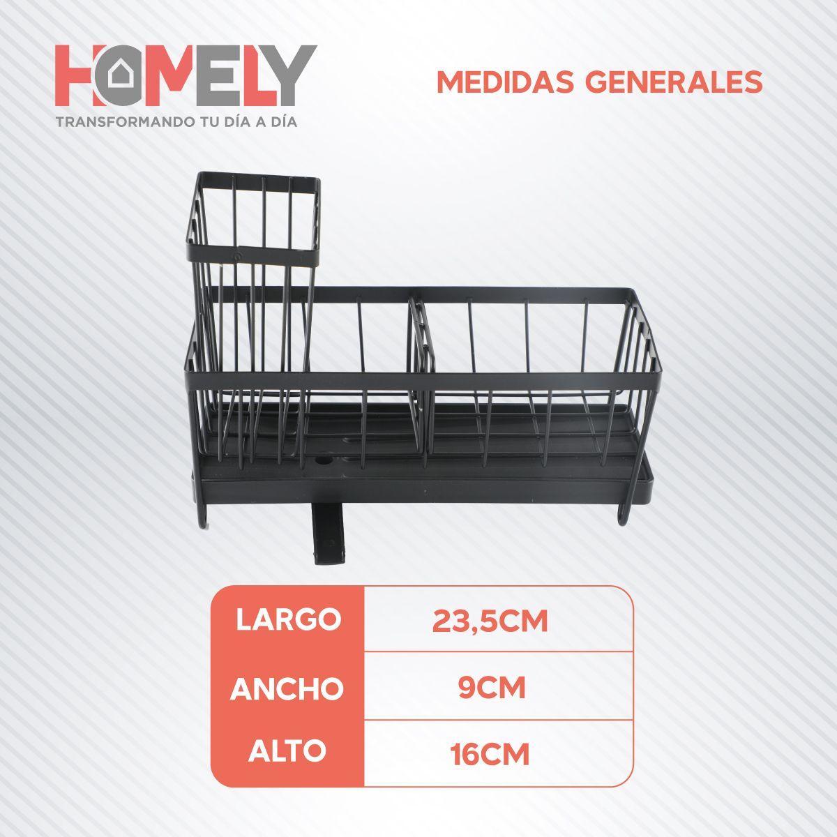 Porta esponja escurridor Homely Organizador Lavaplato Hierro-1