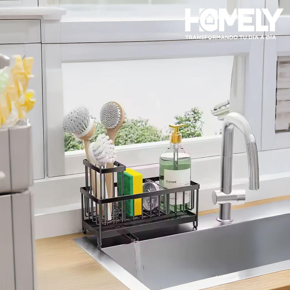 Porta esponja escurridor Homely Organizador Lavaplato Hierro-8