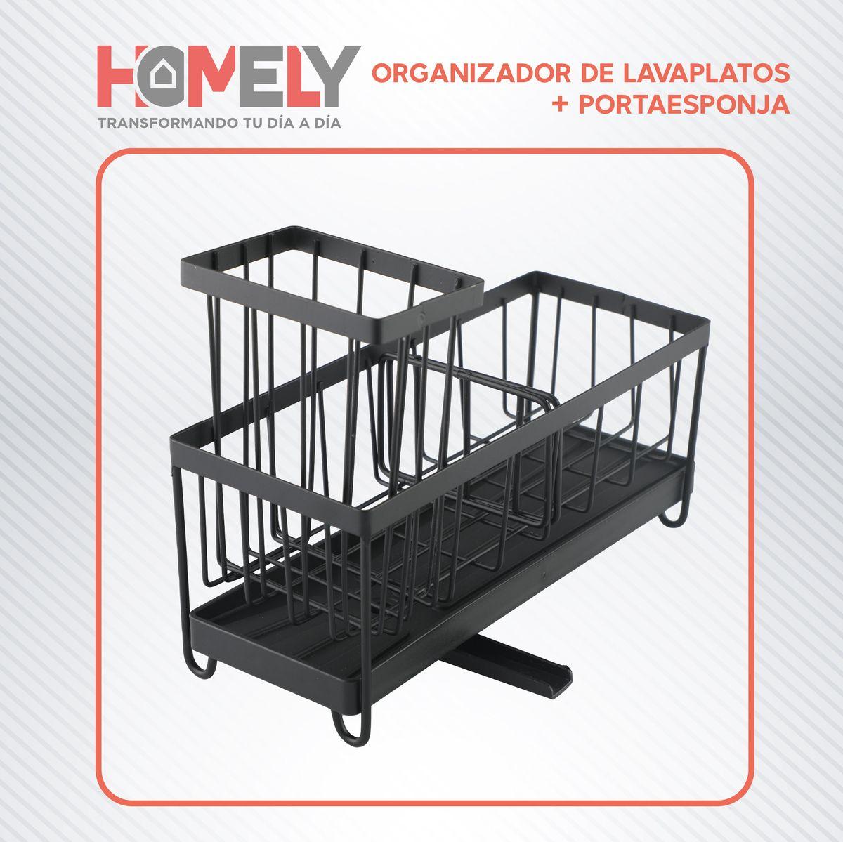Porta esponja escurridor Homely Organizador Lavaplato Hierro-9