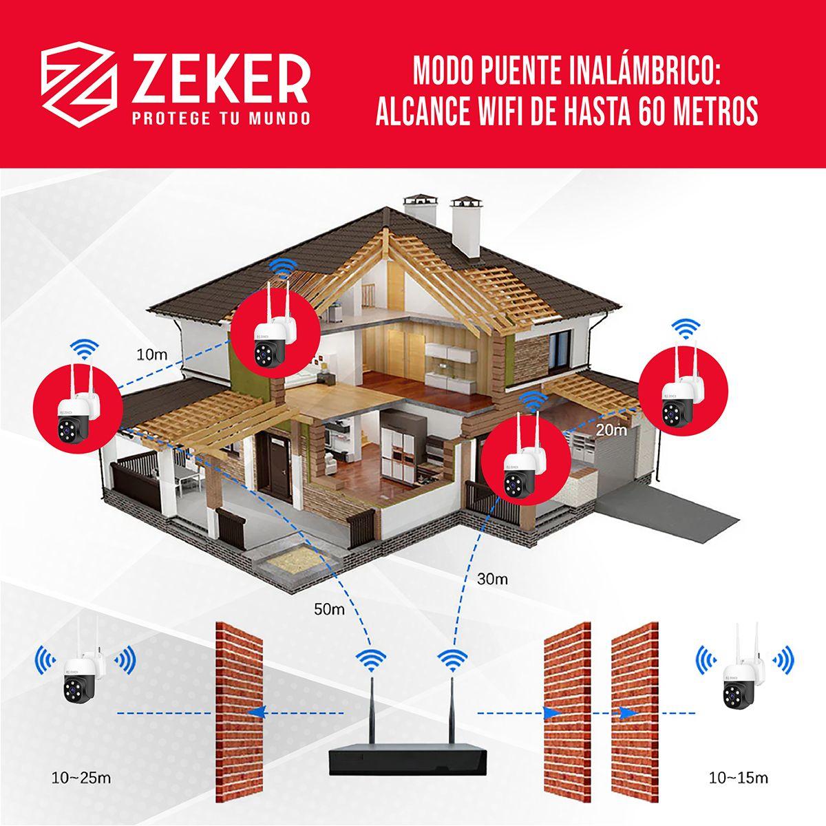 Kit Nvr Camaras Zeker Seguridad FHD 1080p + Disco Duro 500gb-4