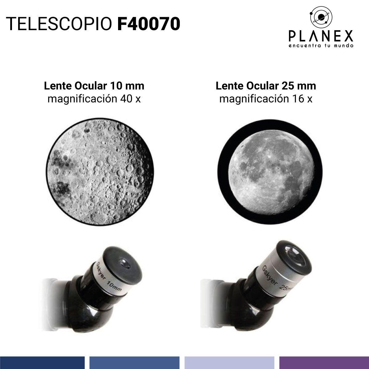 Telescopio Astronómico Monocular F40070 Para Luna Planetas-5
