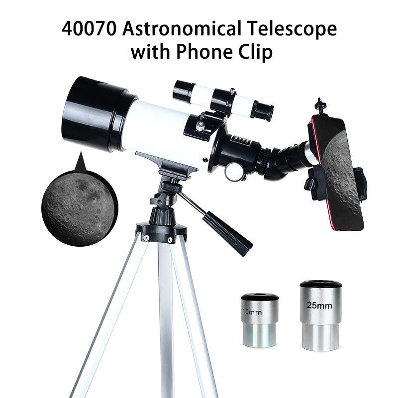 Telescopio Astronómico Monocular F40070 Para Luna Planetas-4