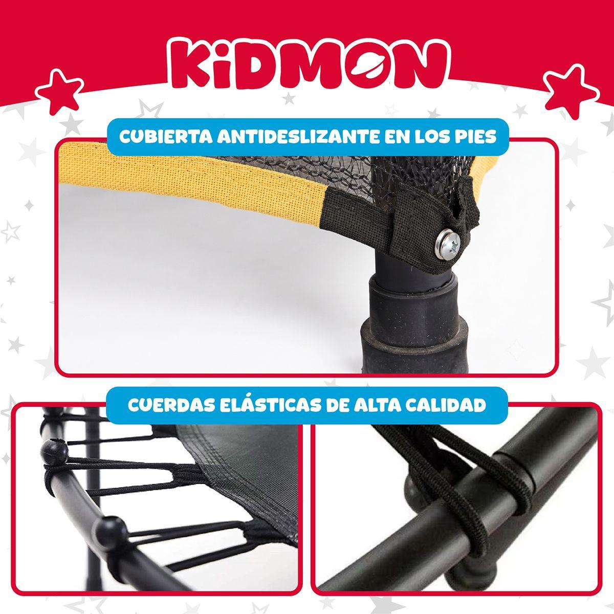 Cama Elastica Para Ninos 1.4 Metros Kidmon Cama Saltarina 4ft Negro Rojo-5