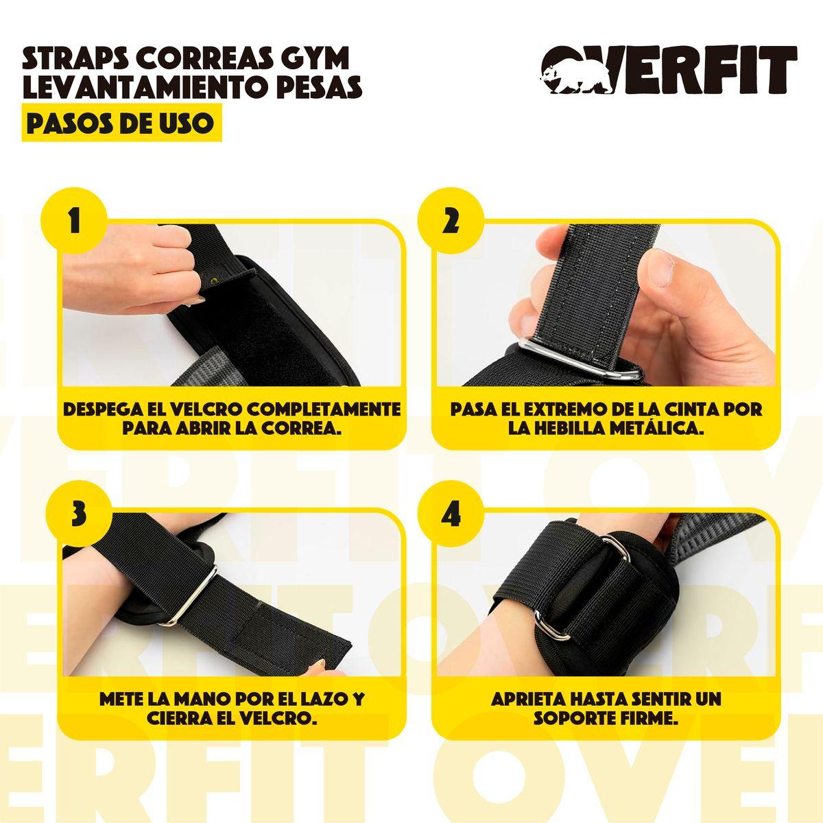 Lifting Straps Muñequeras Overfit Gym Correas Para Levantamientos De Pesas Y Barras-4