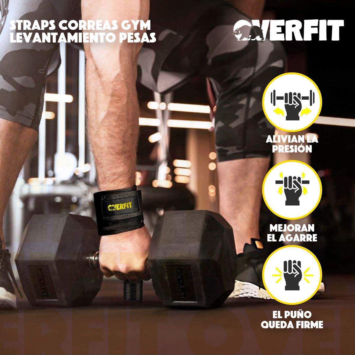 Lifting Straps Muñequeras Overfit Gym Correas Para Levantamientos De Pesas Y Barras-5