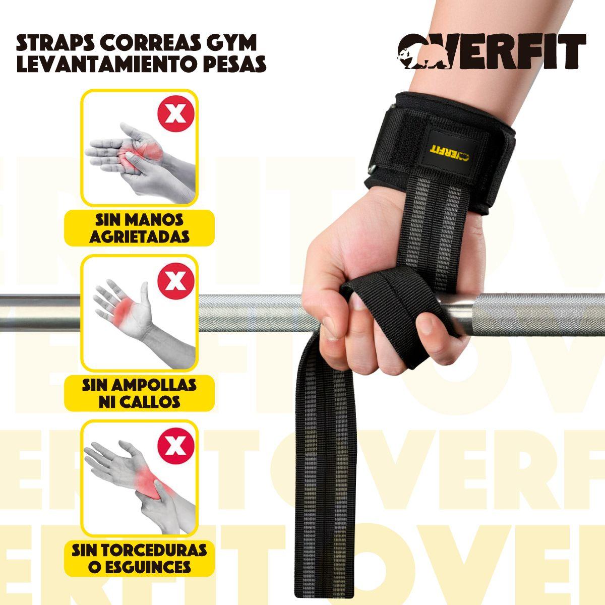 Lifting Straps Muñequeras Overfit Gym Correas Para Levantamientos De Pesas Y Barras-6
