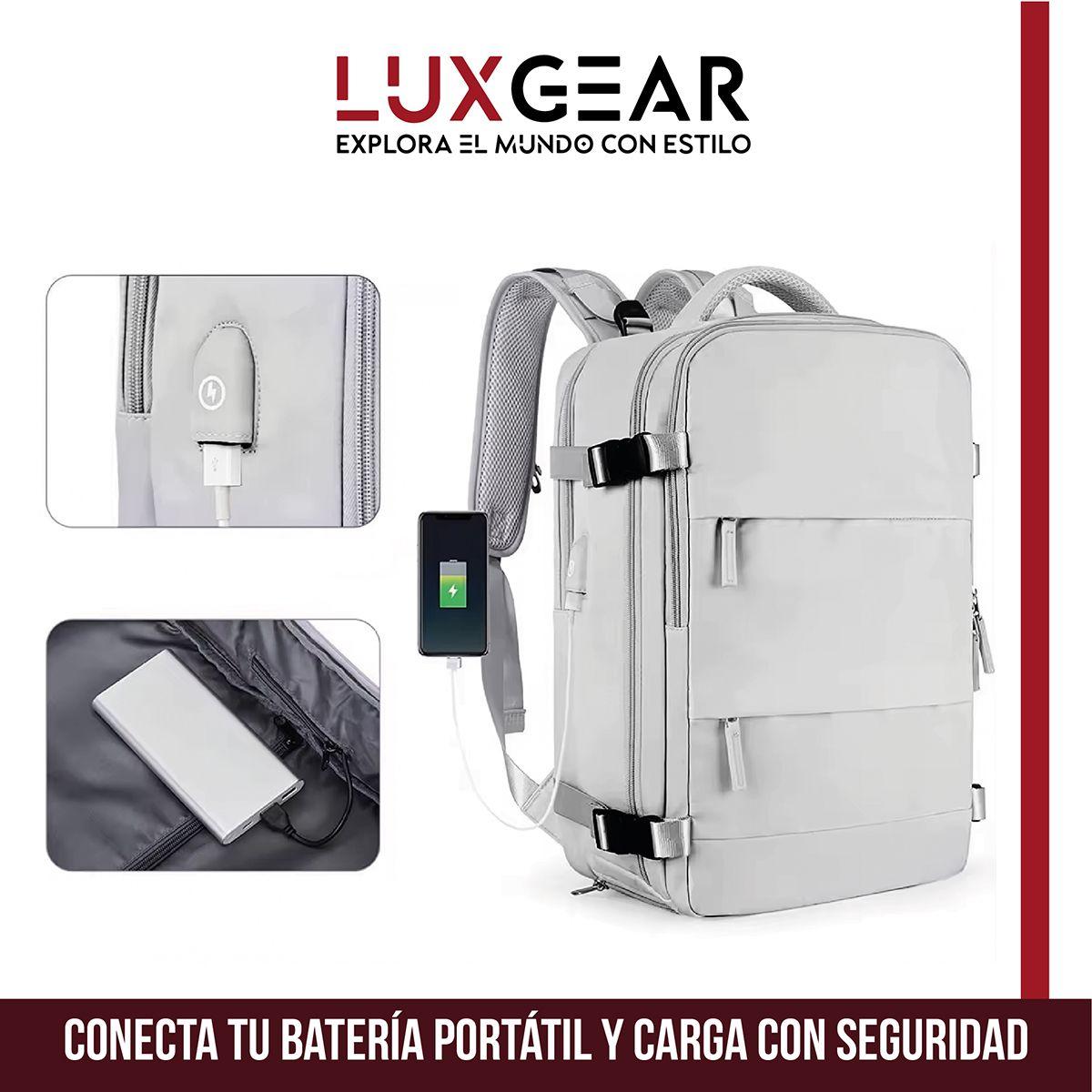 Mochila De Viaje Luxgear NomadLife Impermeable Cabina - Negro-7