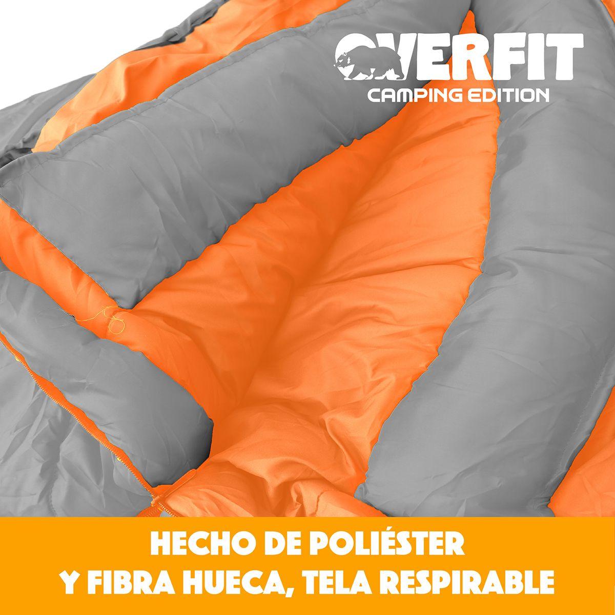 Saco de Dormir Termico 0 a 15 Grados Momia Overfit Camping-4