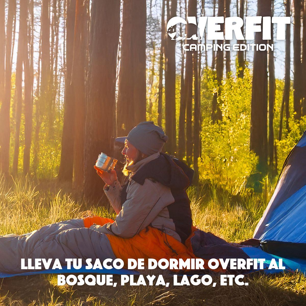 Saco de Dormir Termico 0 a 15 Grados Momia Overfit Camping-7
