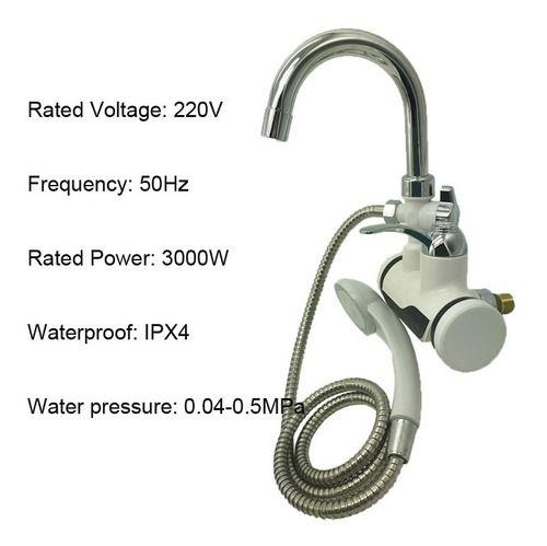 Llave Monomando Eléctrica Para Ducha Grifería Regulable Baño-4