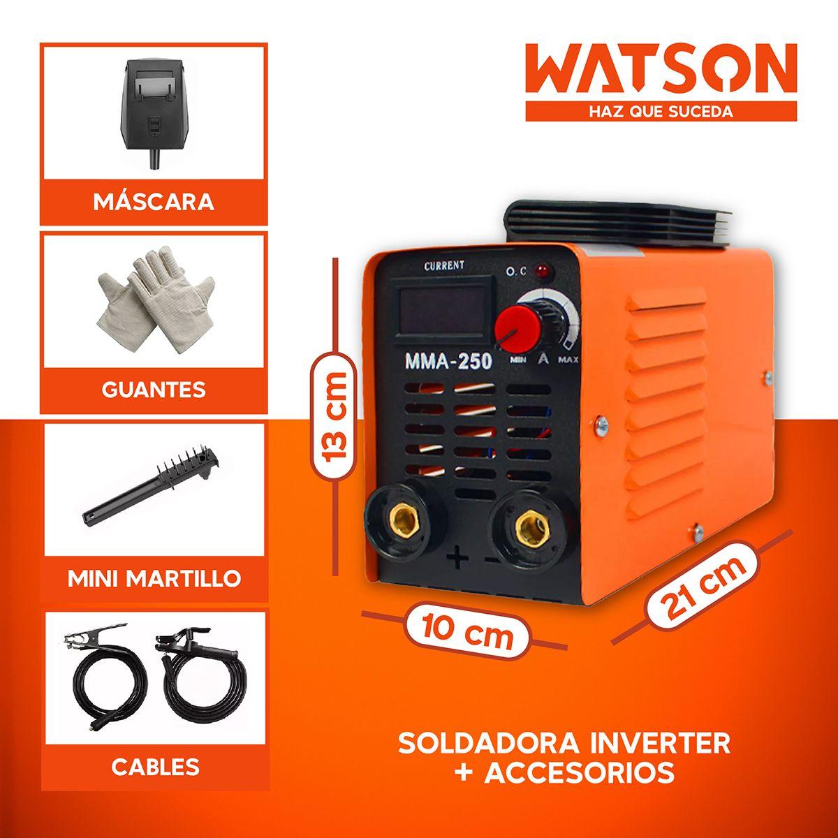 Soldadora Inverter Watson 4KW 220V + Accesorios-2